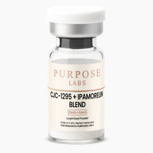 CJC-1295 NO DAC + Ipamorelin Blend (5mg + 5mg) growth-hormone signalling research blend vial – Purpose Labs Australia