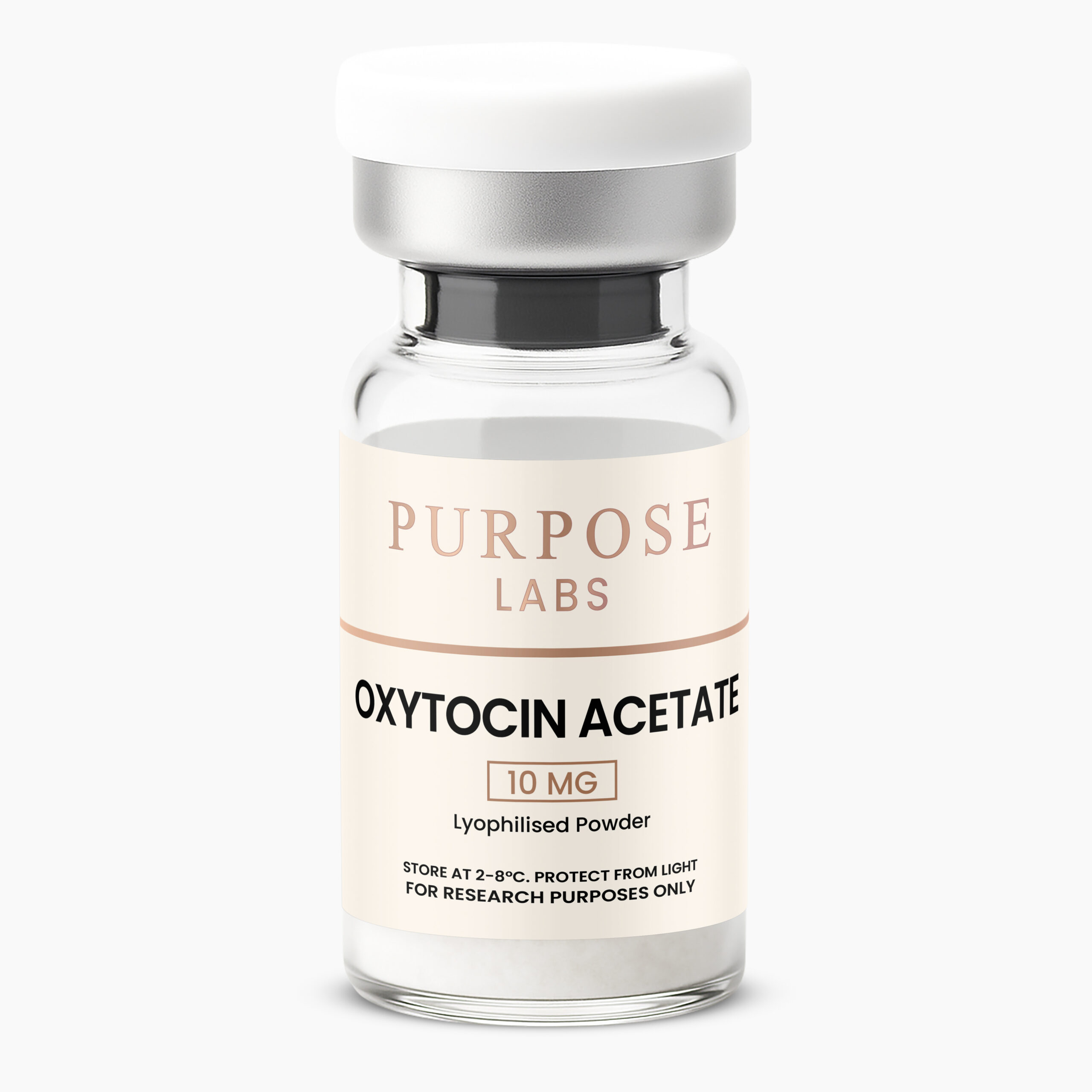 Oxytocin Acetate 10mg neuropeptide research product vial – Purpose Labs Australia