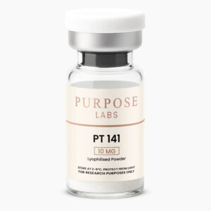 PT-141 10mg melanocortin research peptide vial – Purpose Labs Australia